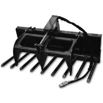 Compact Tractor Manure Fork Grapple Skid Steer Attachments