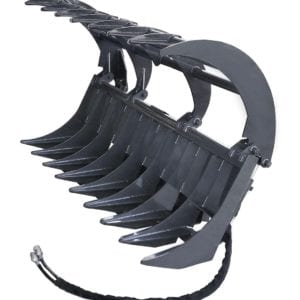 Heavy Duty Grapple Rake Skid Steer Attachments