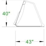 Heavy Duty Turkey Litter Bucket Skid Steer Attachments