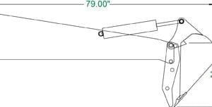 Extreme stiff arm Backhoe Skid Steer Attachments